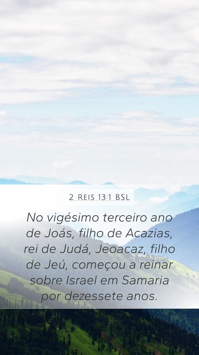 2 Reis 13:1 BSL Bible Verse Image