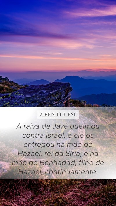 2 Reis 13:3 BSL Bible Verse Image