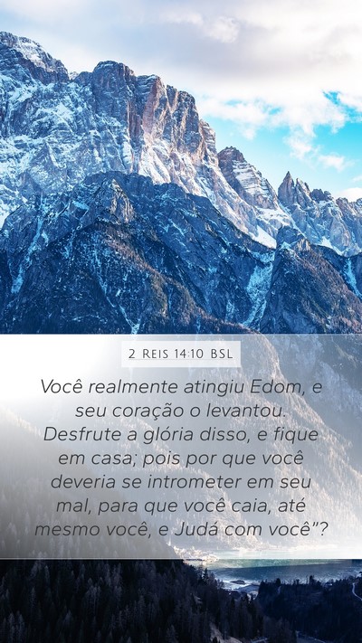 2 Reis 14:10 BSL Bible Verse Image