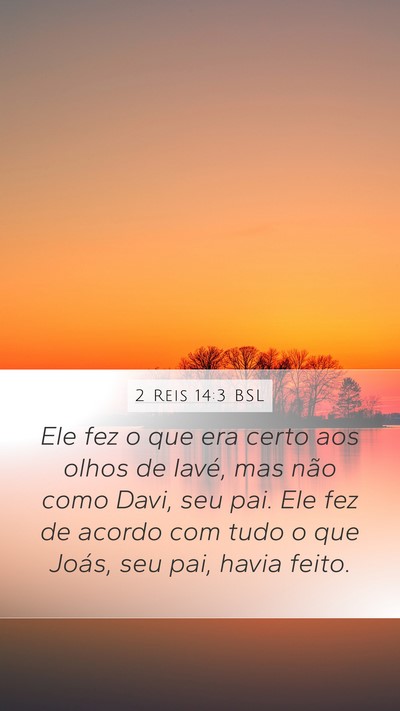 2 Reis 14:3 BSL Bible Verse Image