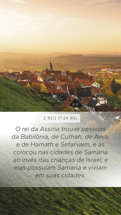2 Reis 17:24 BSL Bible Verse Image