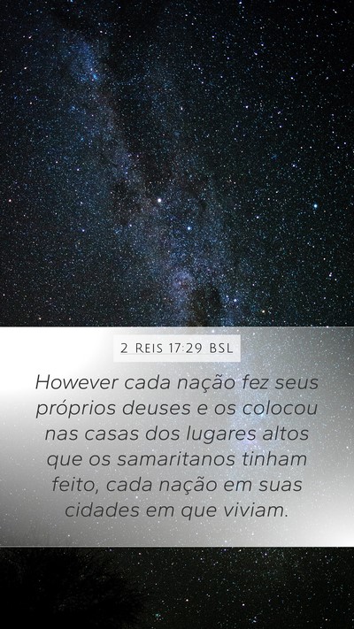 2 Reis 17:29 BSL Bible Verse Image