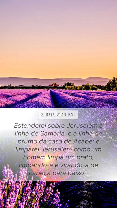 2 Reis 21:13 BSL Bible Verse Image