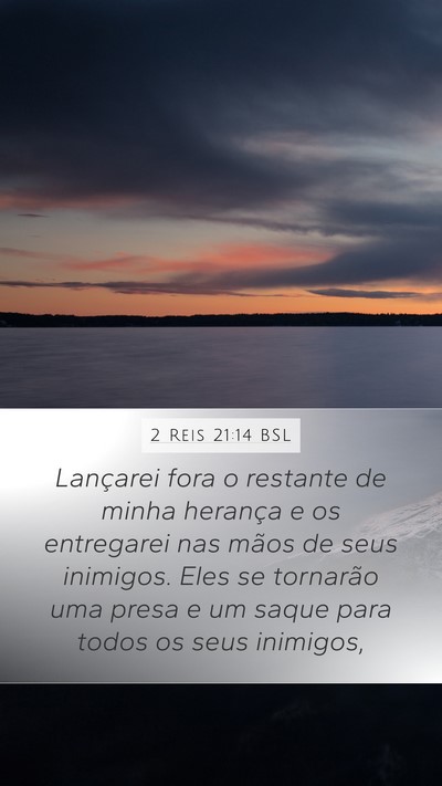 2 Reis 21:14 BSL Bible Verse Image