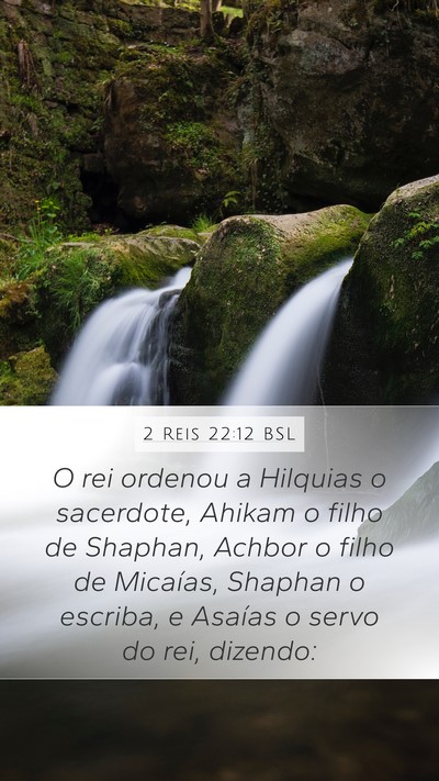 2 Reis 22:12 BSL Bible Verse Image