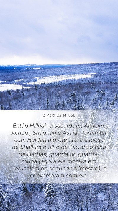 2 Reis 22:14 BSL Bible Verse Image