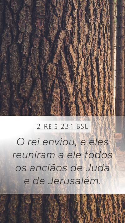 2 Reis 23:1 BSL Mobile Phone Wallpaper - O rei enviou, e eles reuniram a ele todos os - Mobile Bible Verse Wallpaper