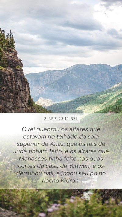 2 Reis 23:12 BSL Bible Verse Image