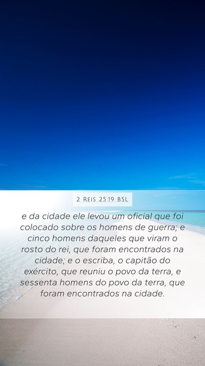 2 Reis 25:19 BSL Bible Verse Image
