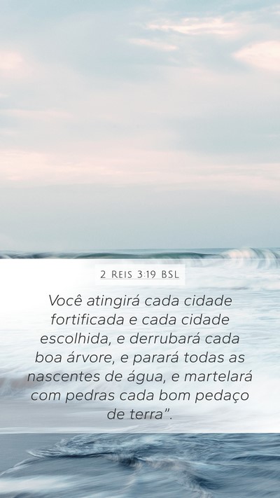 2 Reis 3:19 BSL Mobile Phone Wallpaper - Você atingirá cada cidade fortificada e cada - Mobile Bible Verse Wallpaper