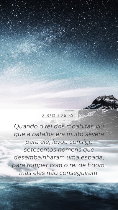 2 Reis 3:26 BSL Bible Verse Image