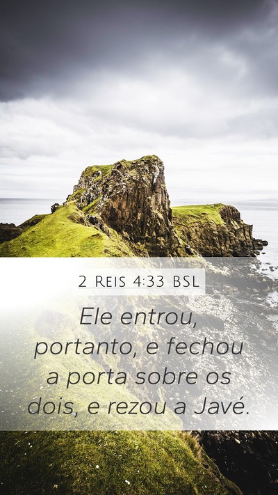 2 Reis 4:33 BSL Bible Verse Image
