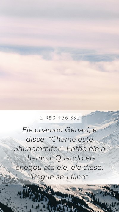 2 Reis 4:36 BSL Bible Verse Image