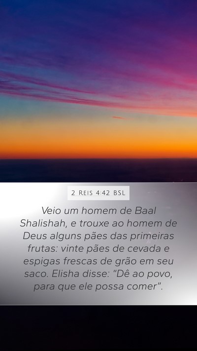 2 Reis 4:42 BSL Bible Verse Image