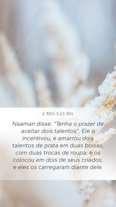 2 Reis 5:23 BSL Bible Verse Image