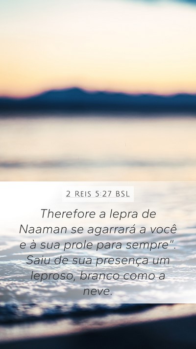 2 Reis 5:27 BSL Bible Verse Image