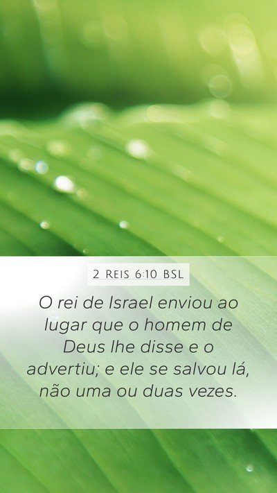 2 Reis 6:10 BSL Bible Verse Image