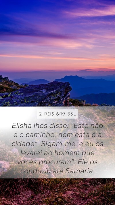 2 Reis 6:19 BSL Bible Verse Image