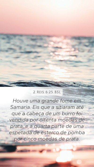 2 Reis 6:25 BSL Bible Verse Image
