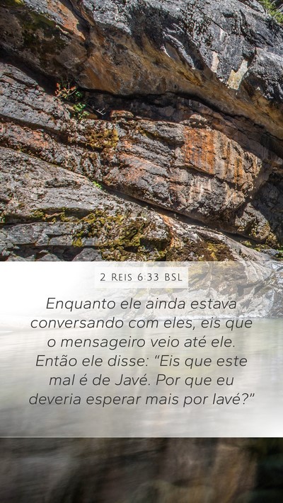 2 Reis 6:33 BSL Bible Verse Image