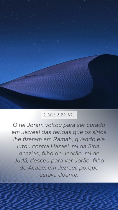 2 Reis 8:29 BSL Bible Verse Image