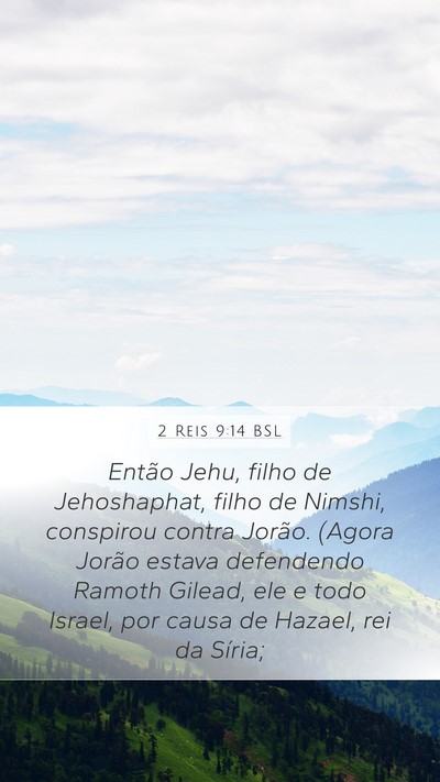 2 Reis 9:14 BSL Bible Verse Image