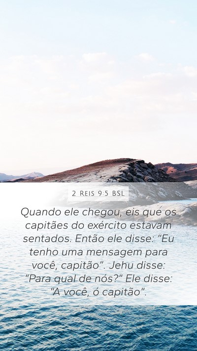 2 Reis 9:5 BSL Bible Verse Image