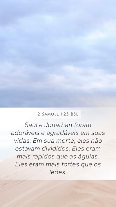 2 Samuel 1:23 BSL Bible Verse Image