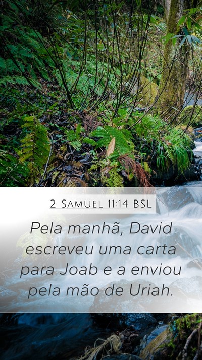 2 Samuel 11:14 BSL Bible Verse Image