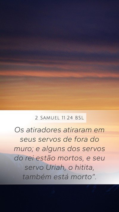 2 Samuel 11:24 BSL Bible Verse Image