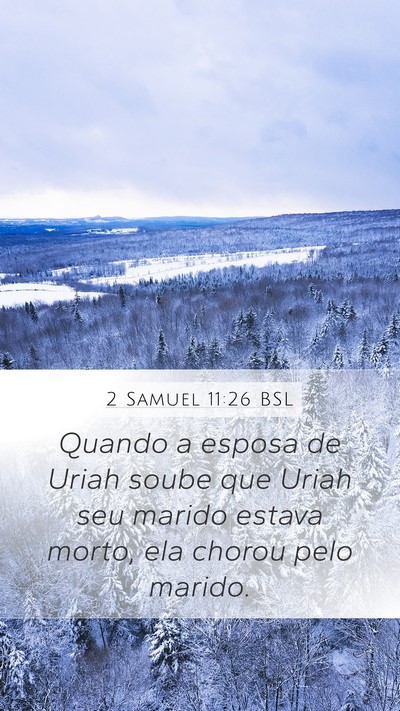 2 Samuel 11:26 BSL Bible Verse Image