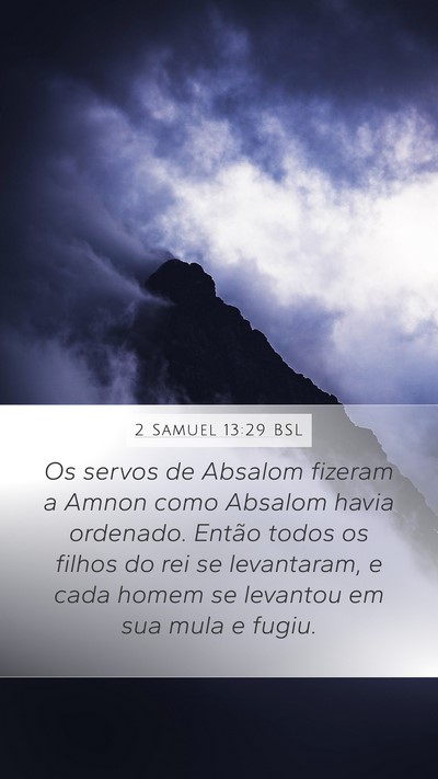 2 Samuel 13:29 BSL Bible Verse Image