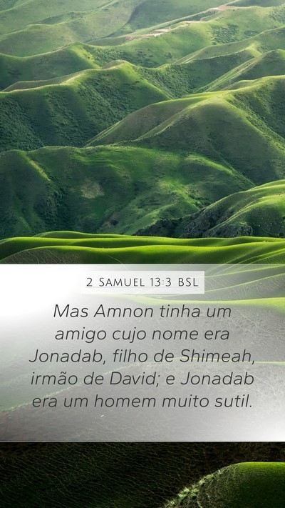 2 Samuel 13:3 BSL Bible Verse Image