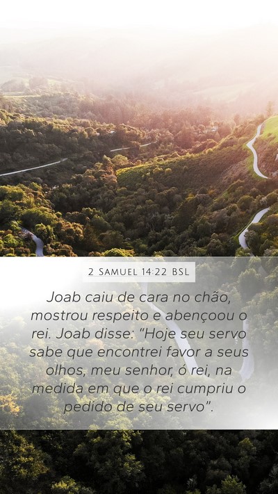2 Samuel 14:22 BSL Bible Verse Image