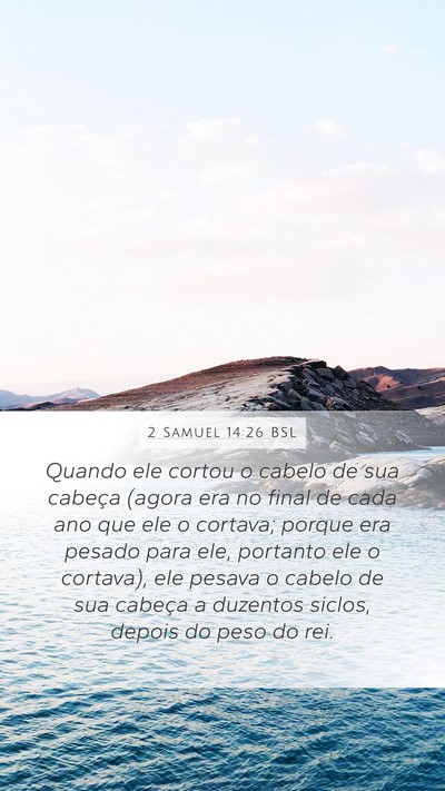 2 Samuel 14:26 BSL Bible Verse Image