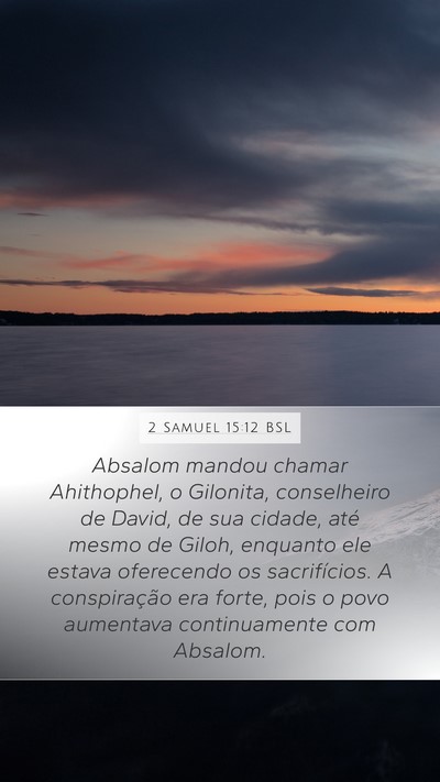 2 Samuel 15:12 BSL Bible Verse Image