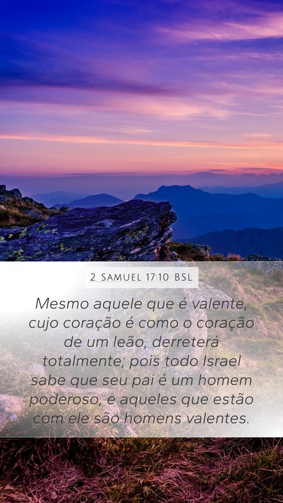 2 Samuel 17:10 BSL Bible Verse Image