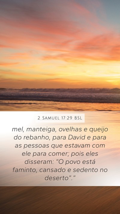 2 Samuel 17:29 BSL Bible Verse Image