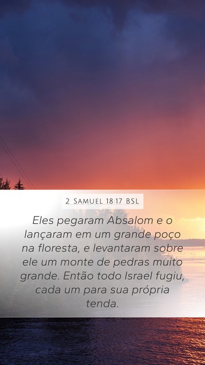 2 Samuel 18:17 BSL Bible Verse Image