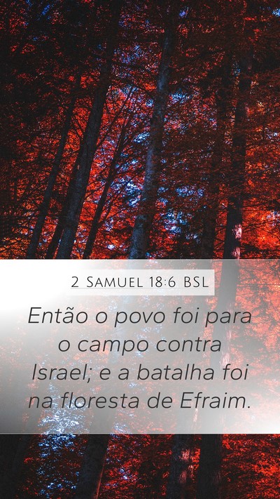 2 Samuel 18:6 BSL Bible Verse Image