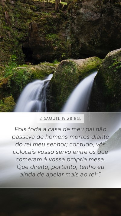 2 Samuel 19:28 BSL Bible Verse Image