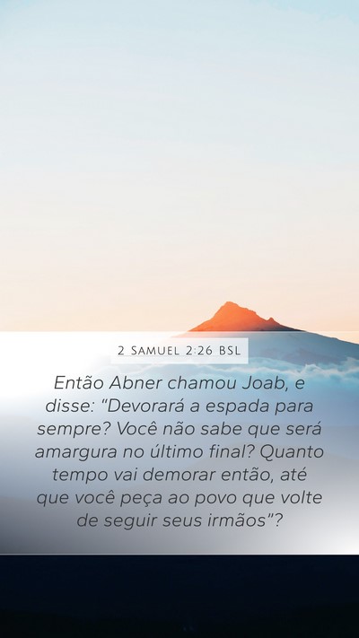 2 Samuel 2:26 BSL Bible Verse Image