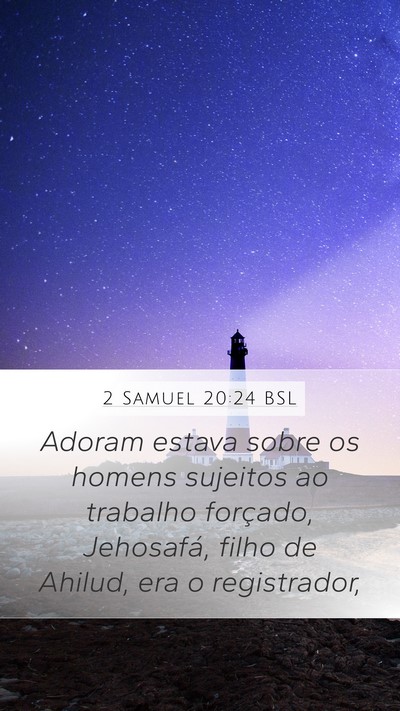 2 Samuel 20:24 BSL Bible Verse Image