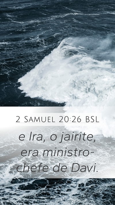 2 Samuel 20:26 BSL Bible Verse Image
