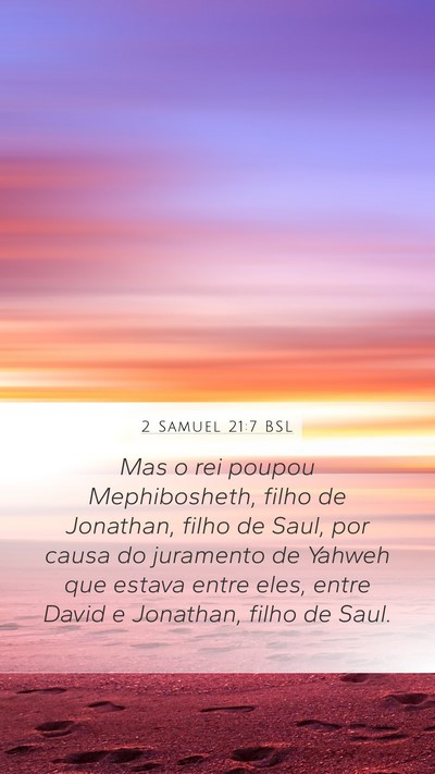 2 Samuel 21:7 BSL Bible Verse Image