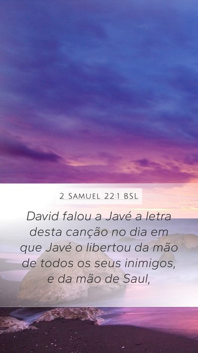 2 Samuel 22:1 BSL Bible Verse Image