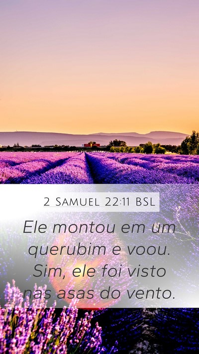 2 Samuel 22:11 BSL Bible Verse Image