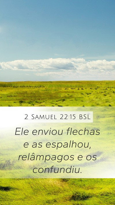 2 Samuel 22:15 BSL Bible Verse Image