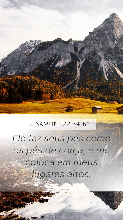 2 Samuel 22:34 BSL Bible Verse Image