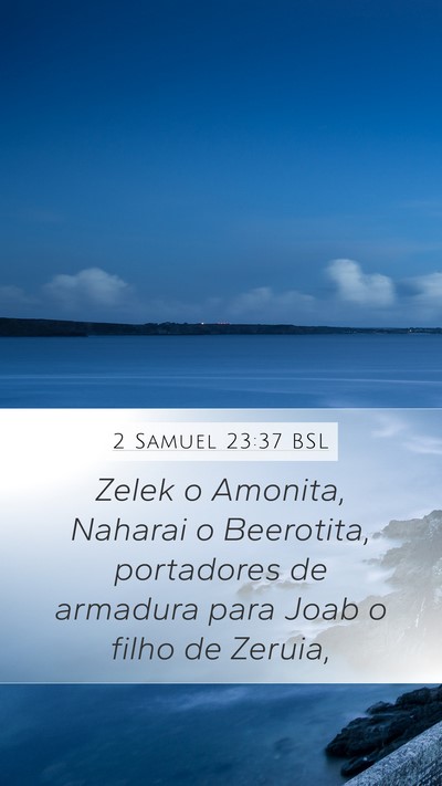 2 Samuel 23:37 BSL Bible Verse Image
